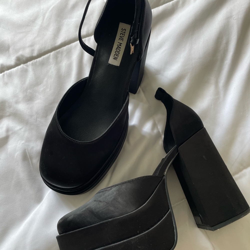 Steve Madden Satin Platform Heels
